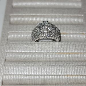 3ct Diamond Ring 10k white gold